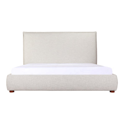 Luzon King Bed Tall Headboard Light Grey by Moe's Home
