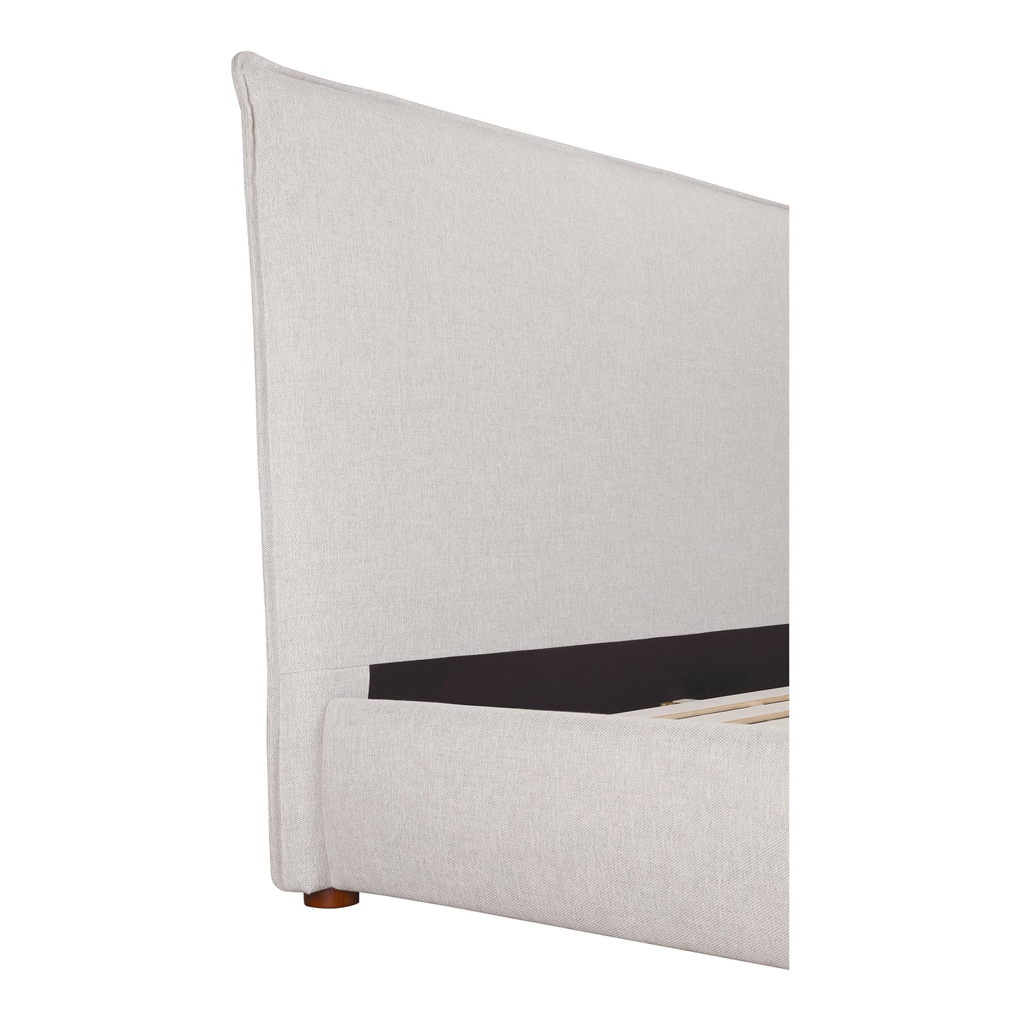 Luzon King Bed Tall Headboard Light Grey by Moe's Home