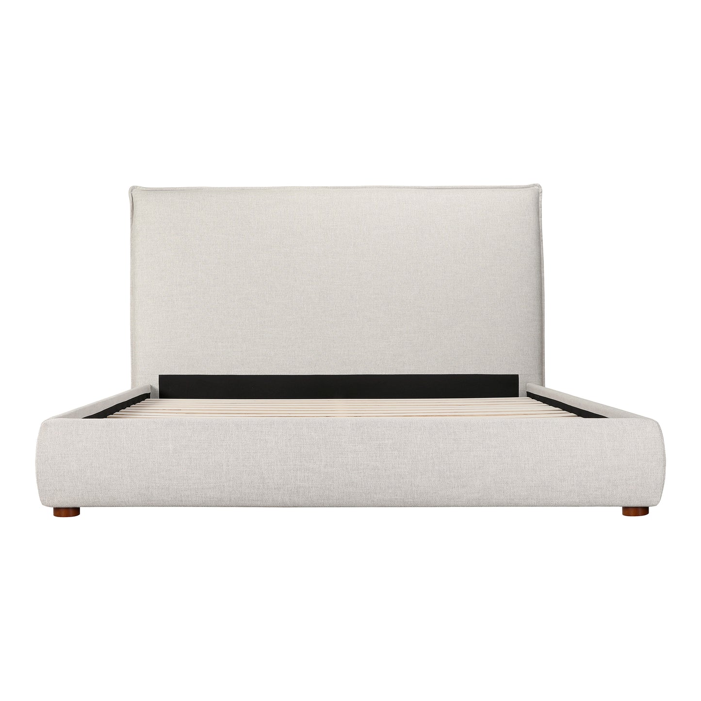 Luzon King Bed Tall Headboard Light Grey by Moe's Home