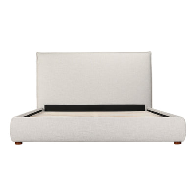 Luzon King Bed Tall Headboard Light Grey by Moe's Home