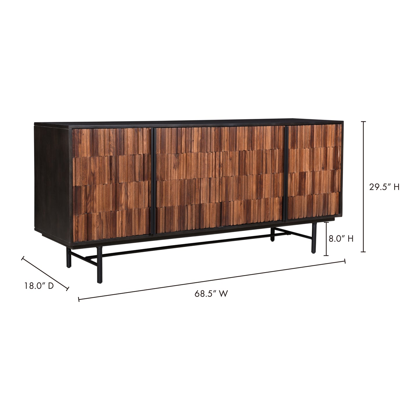 Jackson Sideboard Black by Moe's Home
