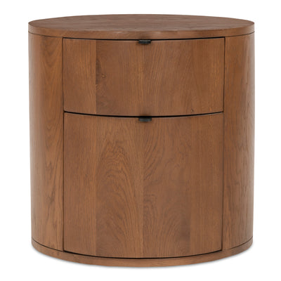 Theo Two Drawer Nightstand | Brown