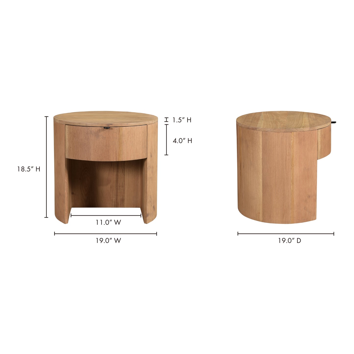 Theo One Drawer Nightstand by Moe's Home