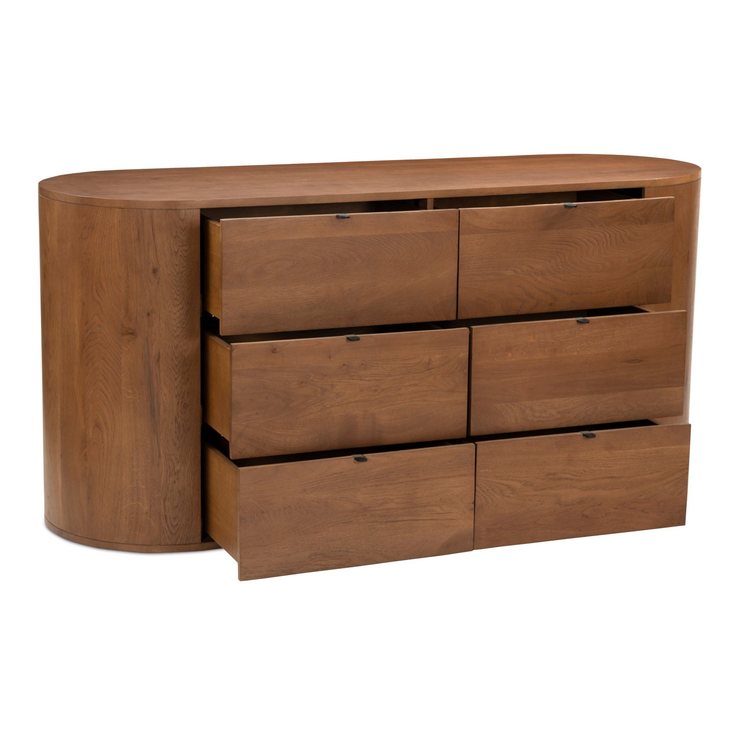 Theo 6 Drawer Dresser Brown by Moe's Home