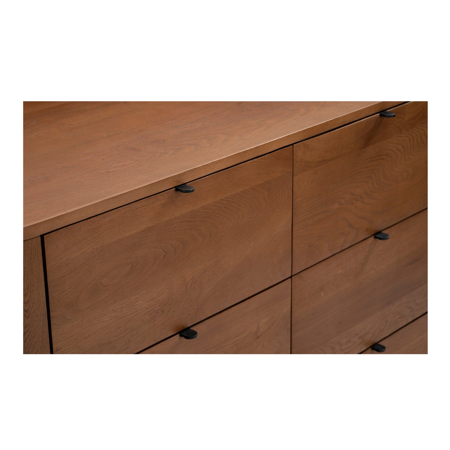 Theo 6 Drawer Dresser Brown by Moe's Home