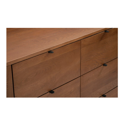 Theo 6 Drawer Dresser Brown