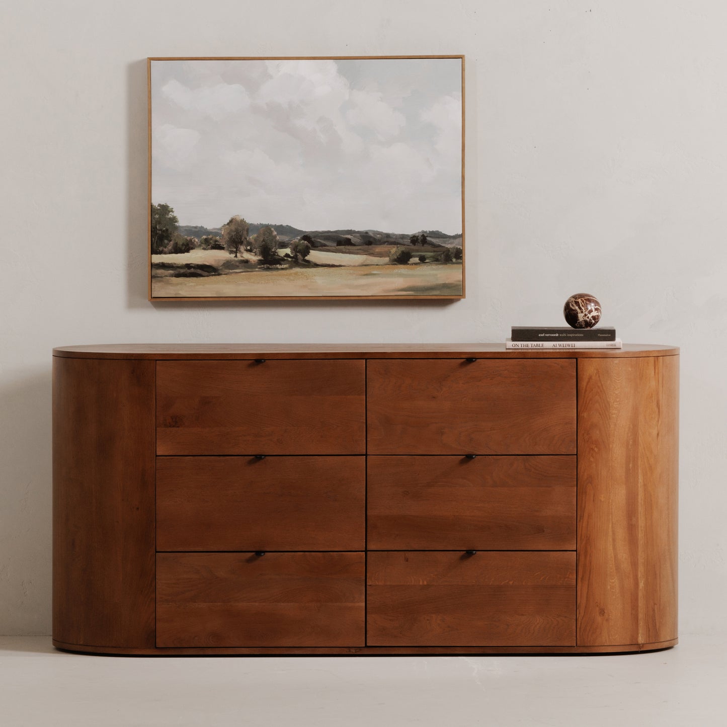 Theo 6 Drawer Dresser Brown by Moe's Home