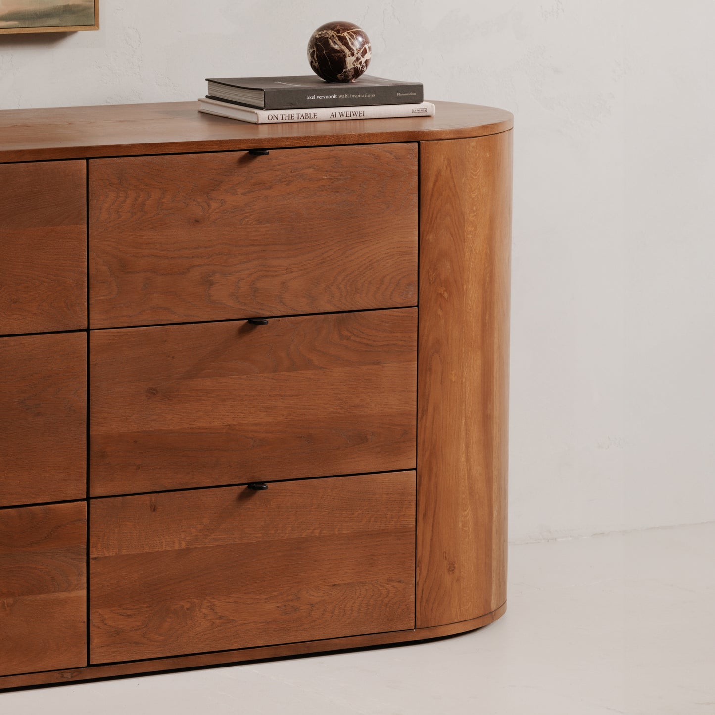 Theo 6 Drawer Dresser Brown by Moe's Home