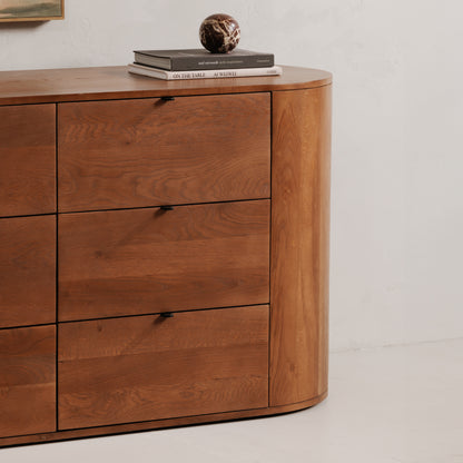 Theo 6 Drawer Dresser Brown