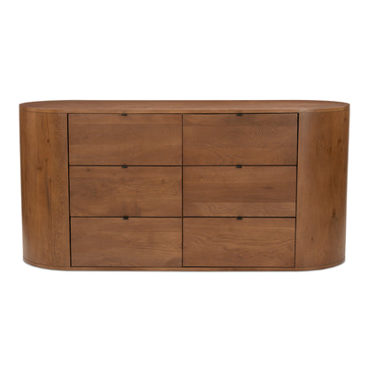 Theo 6 Drawer Dresser Brown | Brown