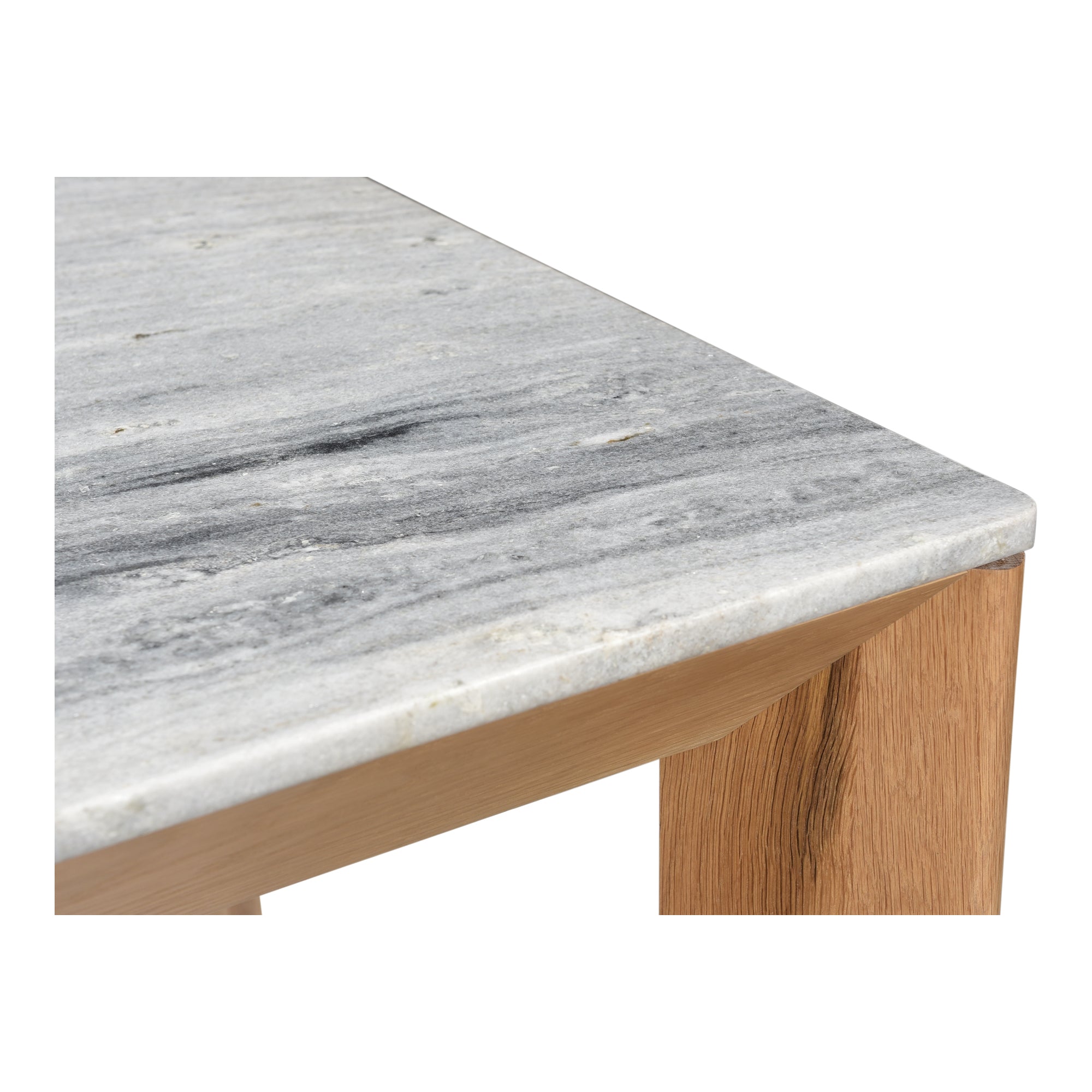 Angle Marble Dining Table Rectangular Large