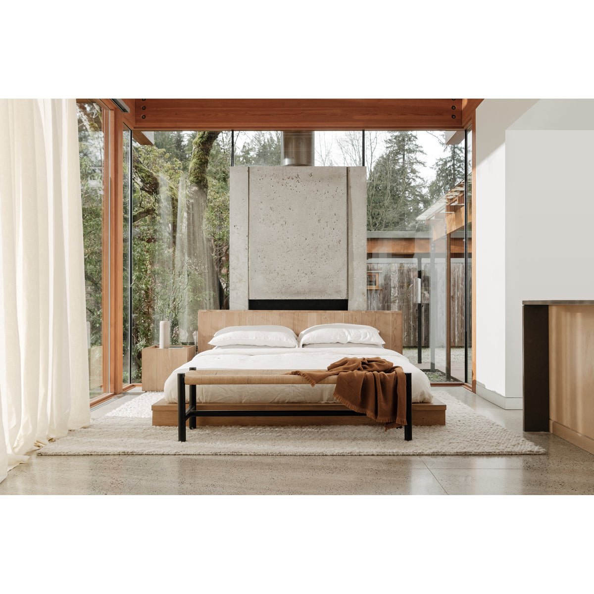 Plank King Bed by Moe's Home