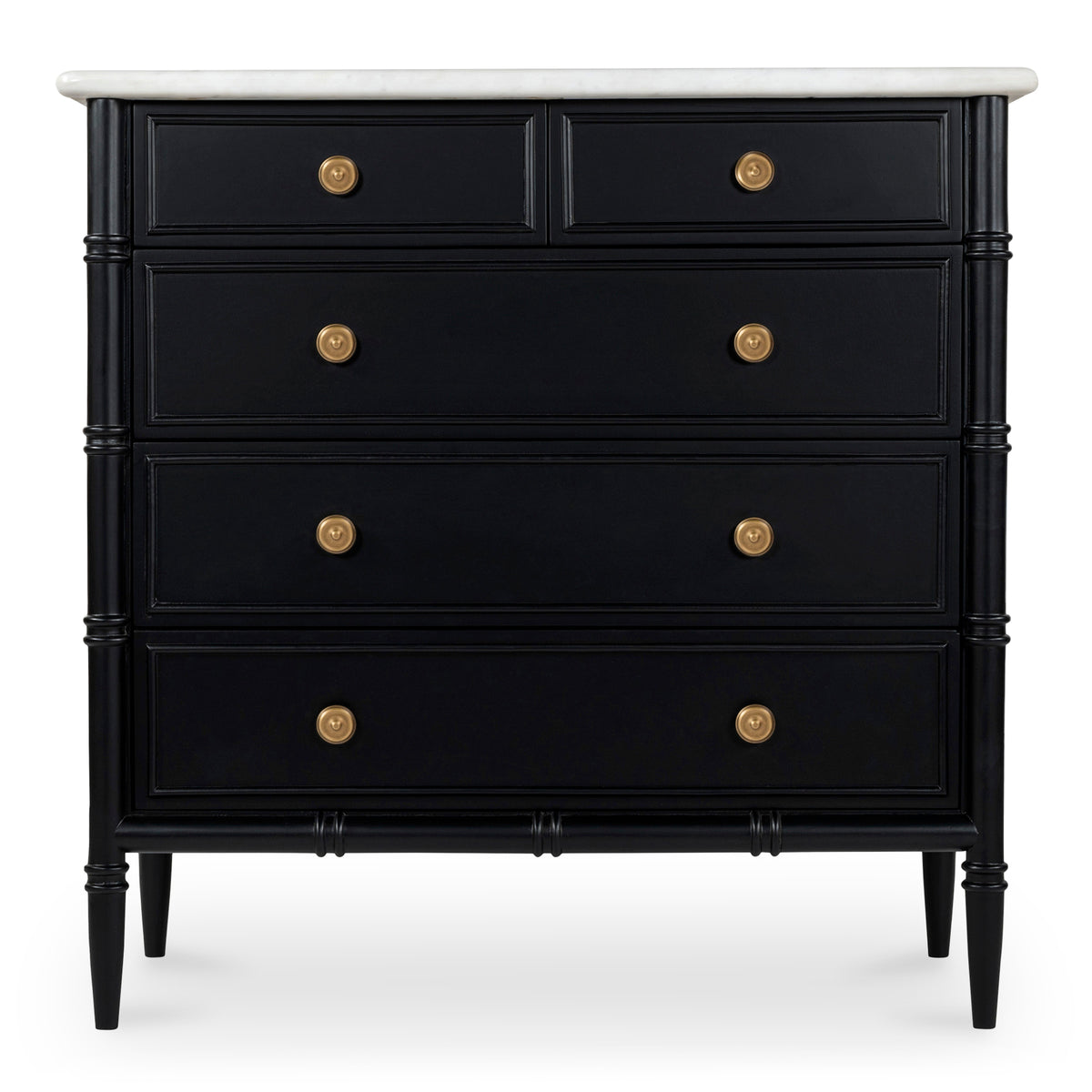 Eleanor 5 Drawer Chest Black | Black