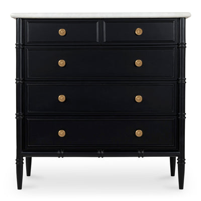 Eleanor 5 Drawer Chest Black | Black