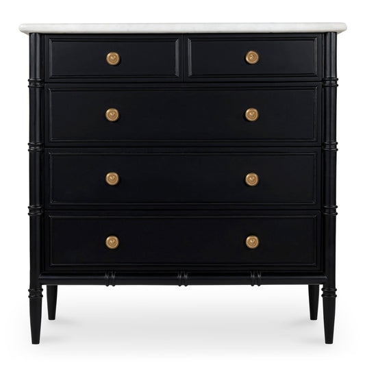 Eleanor 5 Drawer Chest Black | Black