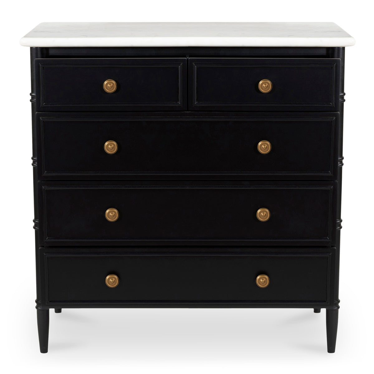Eleanor 5 Drawer Chest Black by Moe's Home