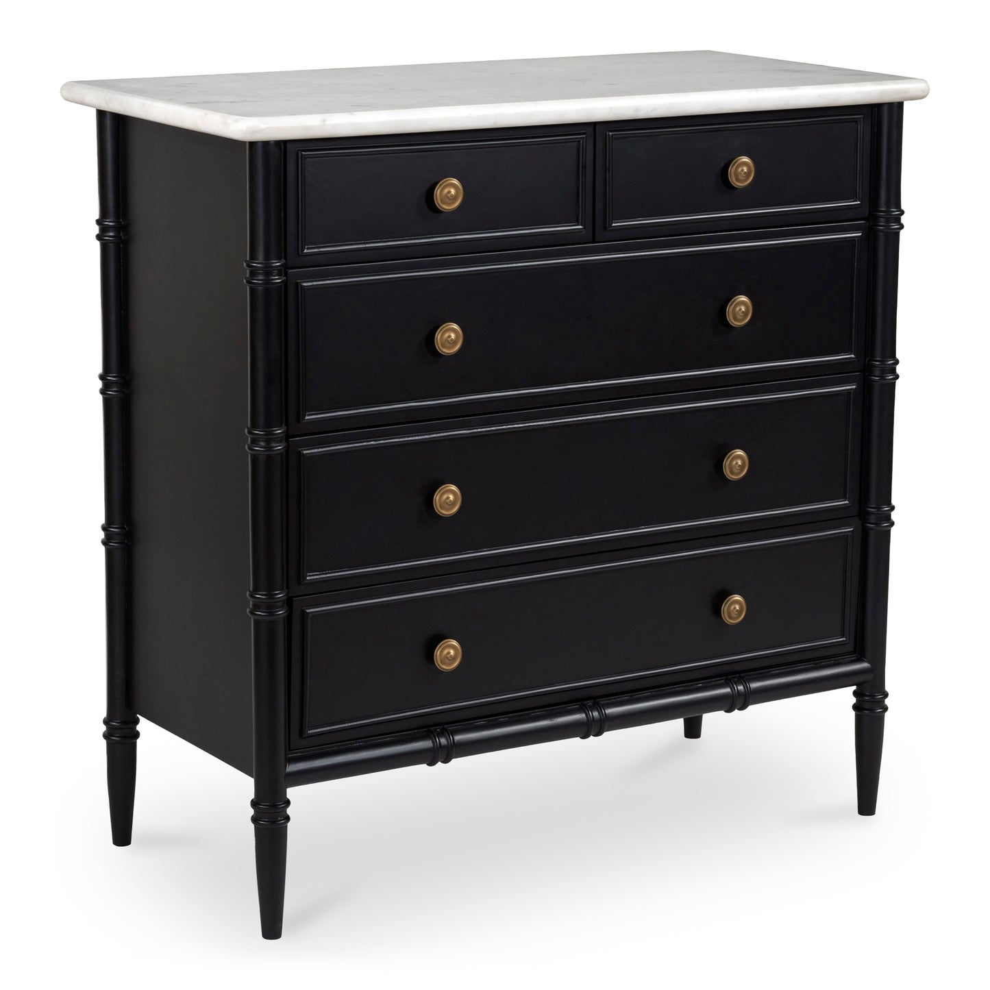Eleanor 5 Drawer Chest Black by Moe's Home