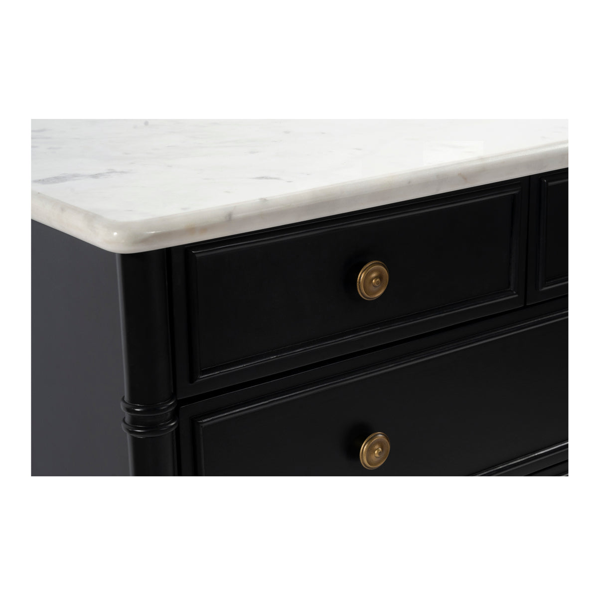 Eleanor 5 Drawer Chest Black by Moe's Home