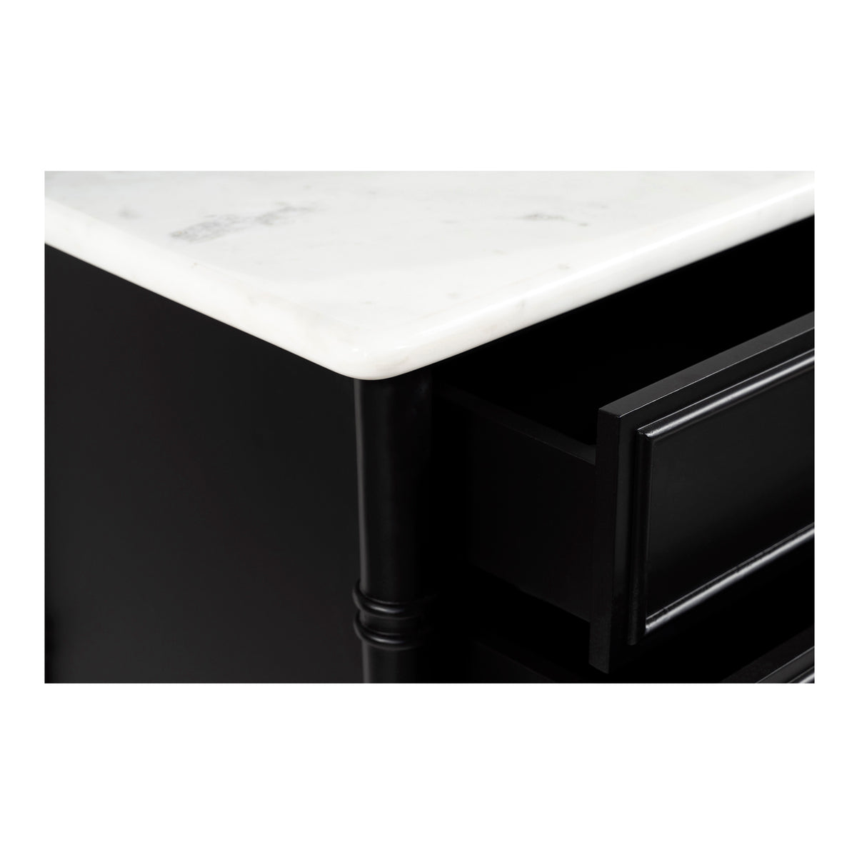 Eleanor 5 Drawer Chest Black by Moe's Home