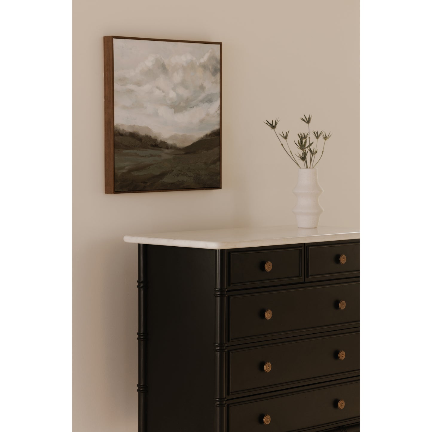 Eleanor 5 Drawer Chest Black by Moe's Home