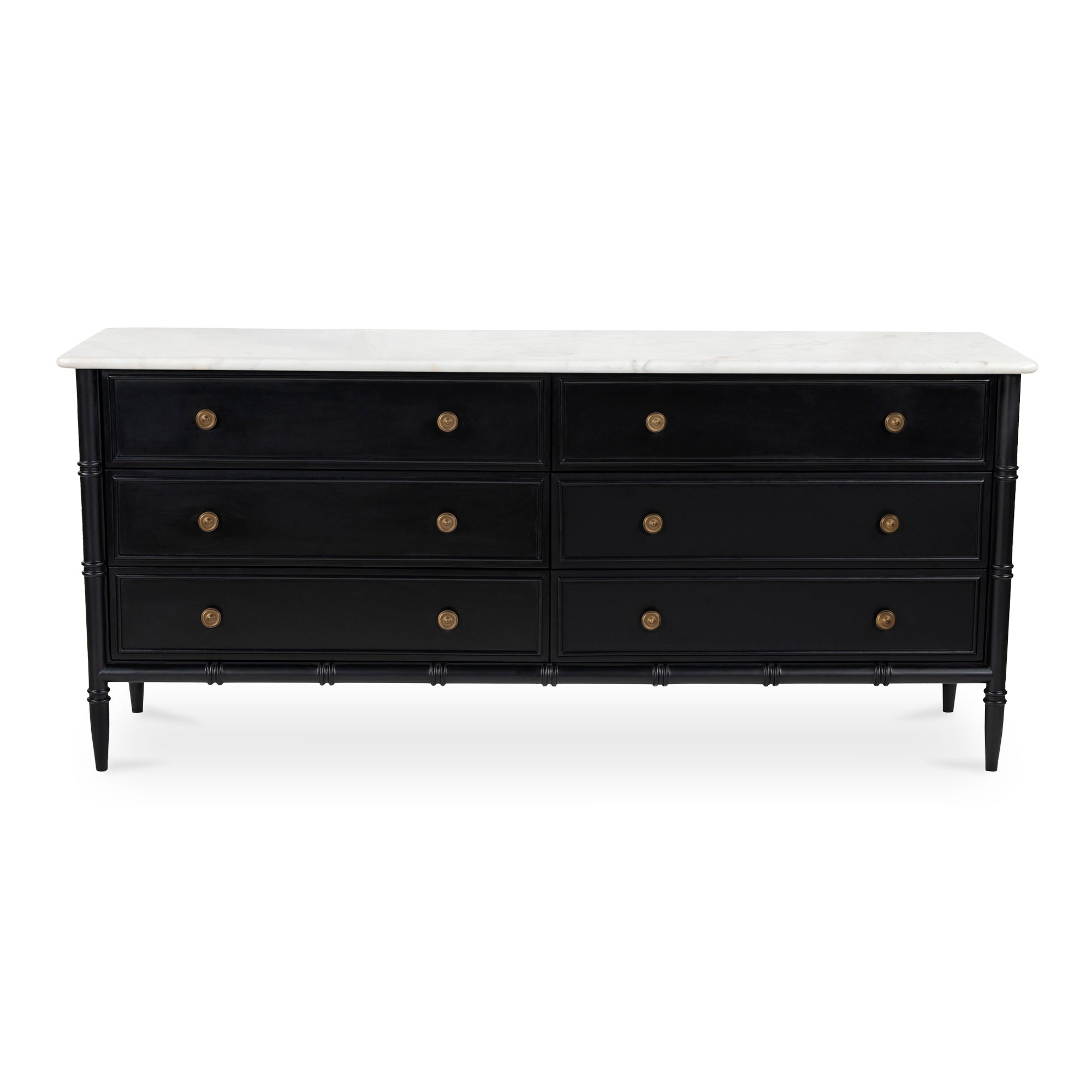 Eleanor 6 Drawer Dresser Black | Black