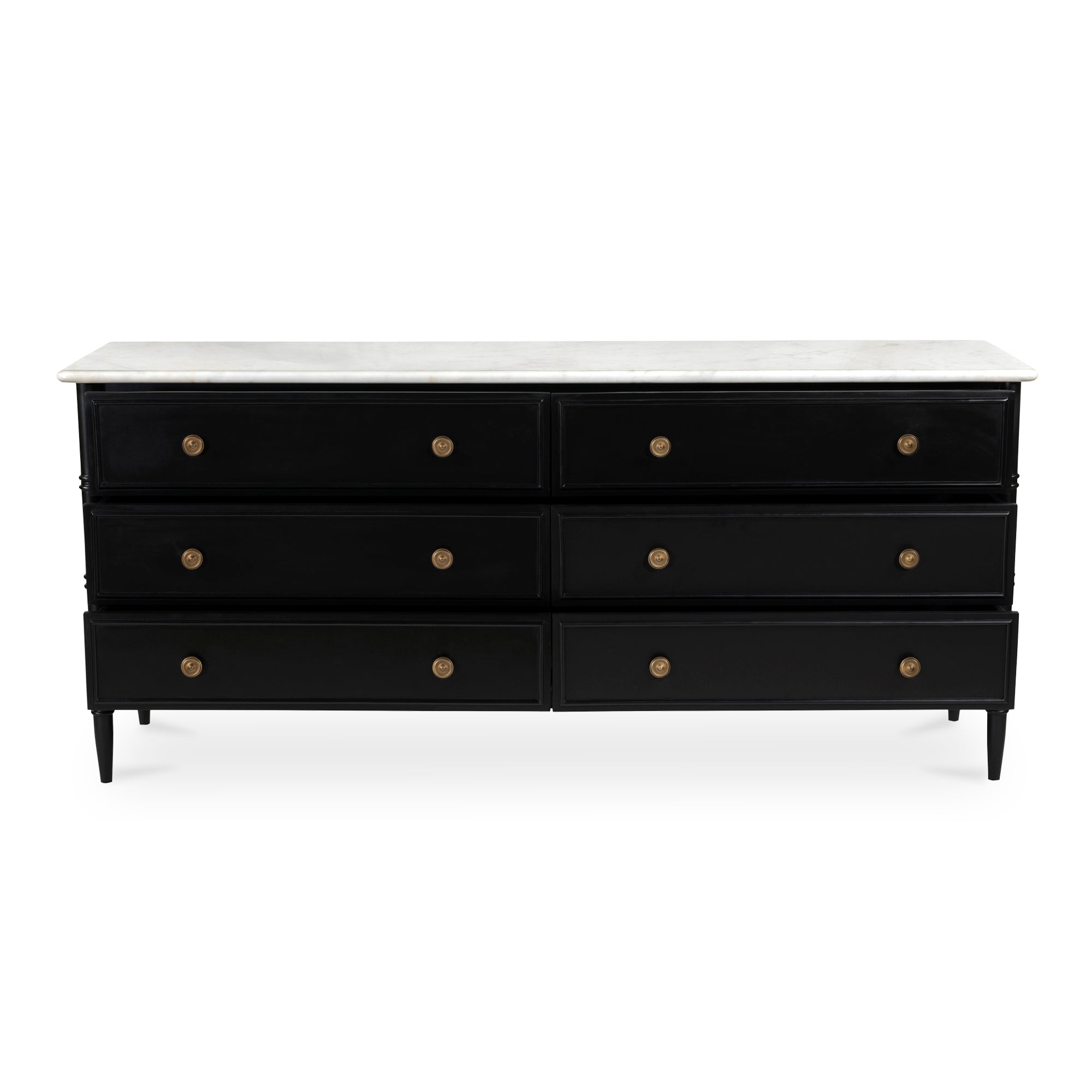 Eleanor 6 Drawer Dresser Black