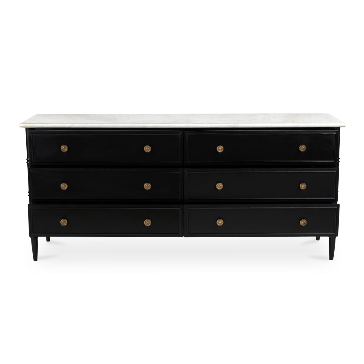 Eleanor 6 Drawer Dresser Black by Moe's Home