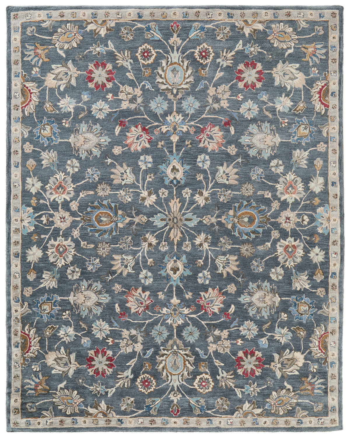 Rylan 8639F Blue Rug by Feizy