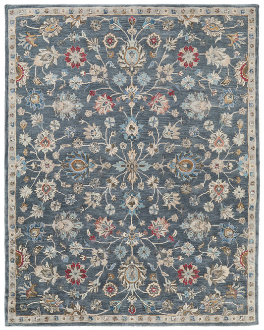 Rylan 8639F Blue Rug by Feizy
