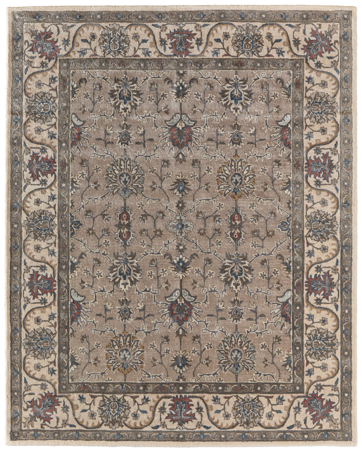 Rylan 8640F Gray Rug by Feizy