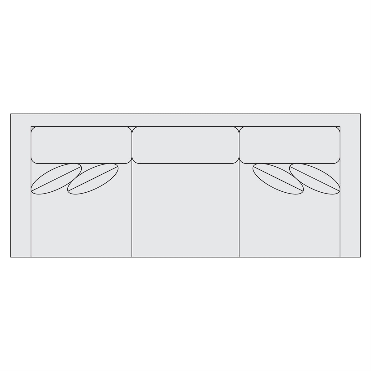 Signature Seating Fabric Sofa (S07) by Bernhardt