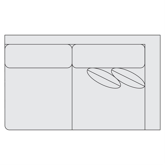 Signature Seating Fabric Right Arm Loveseat (S41) by Bernhardt