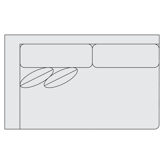 Signature Seating Fabric Left Arm Loveseat (S52) by Bernhardt