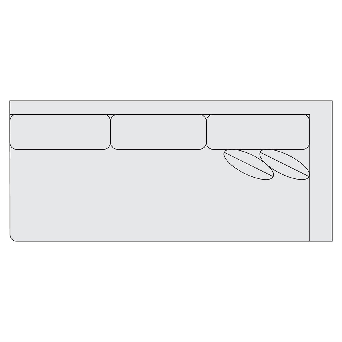 Signature Seating Fabric Right Arm Sofa (S81) by Bernhardt