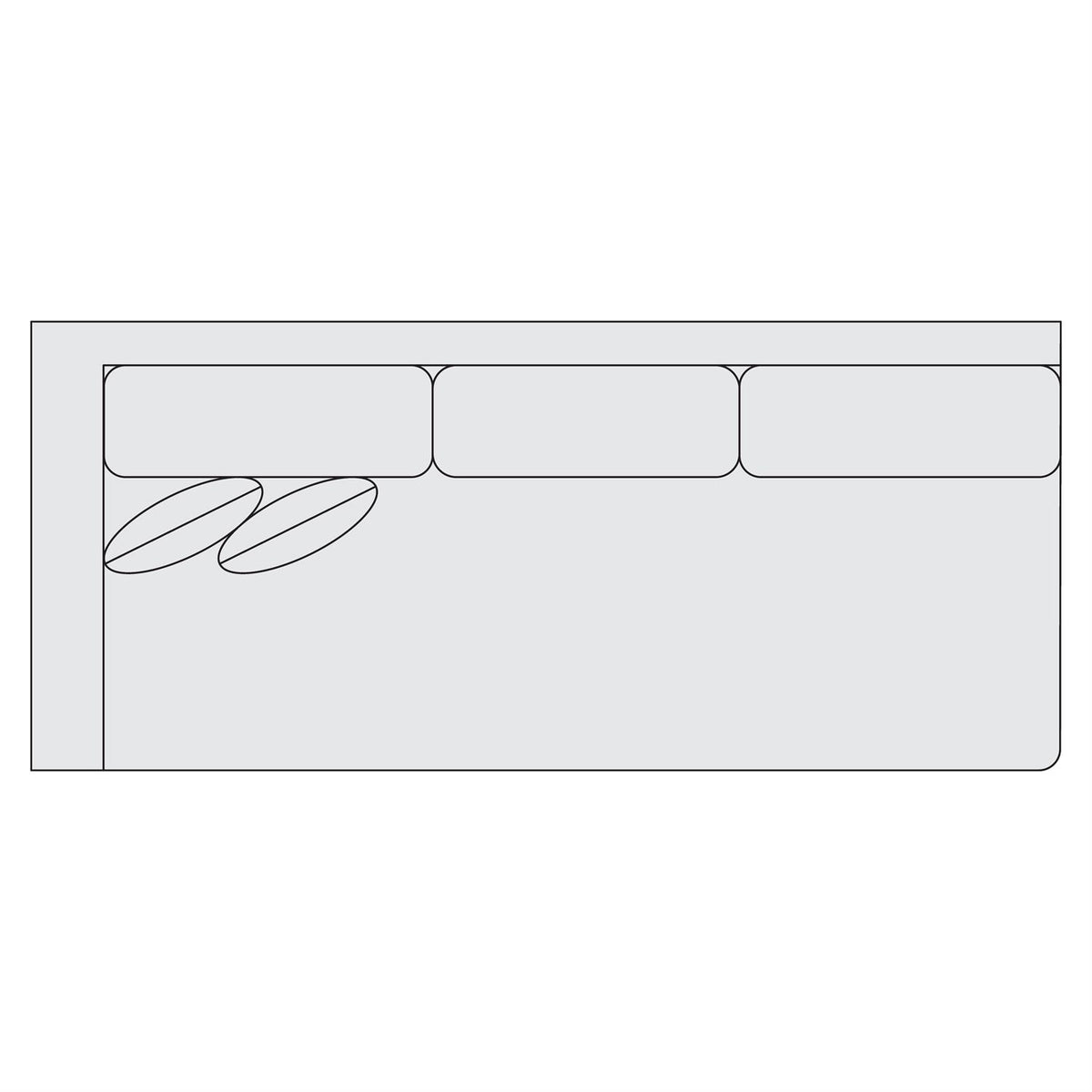 Signature Seating Fabric Left Arm Sofa (S82) by Bernhardt
