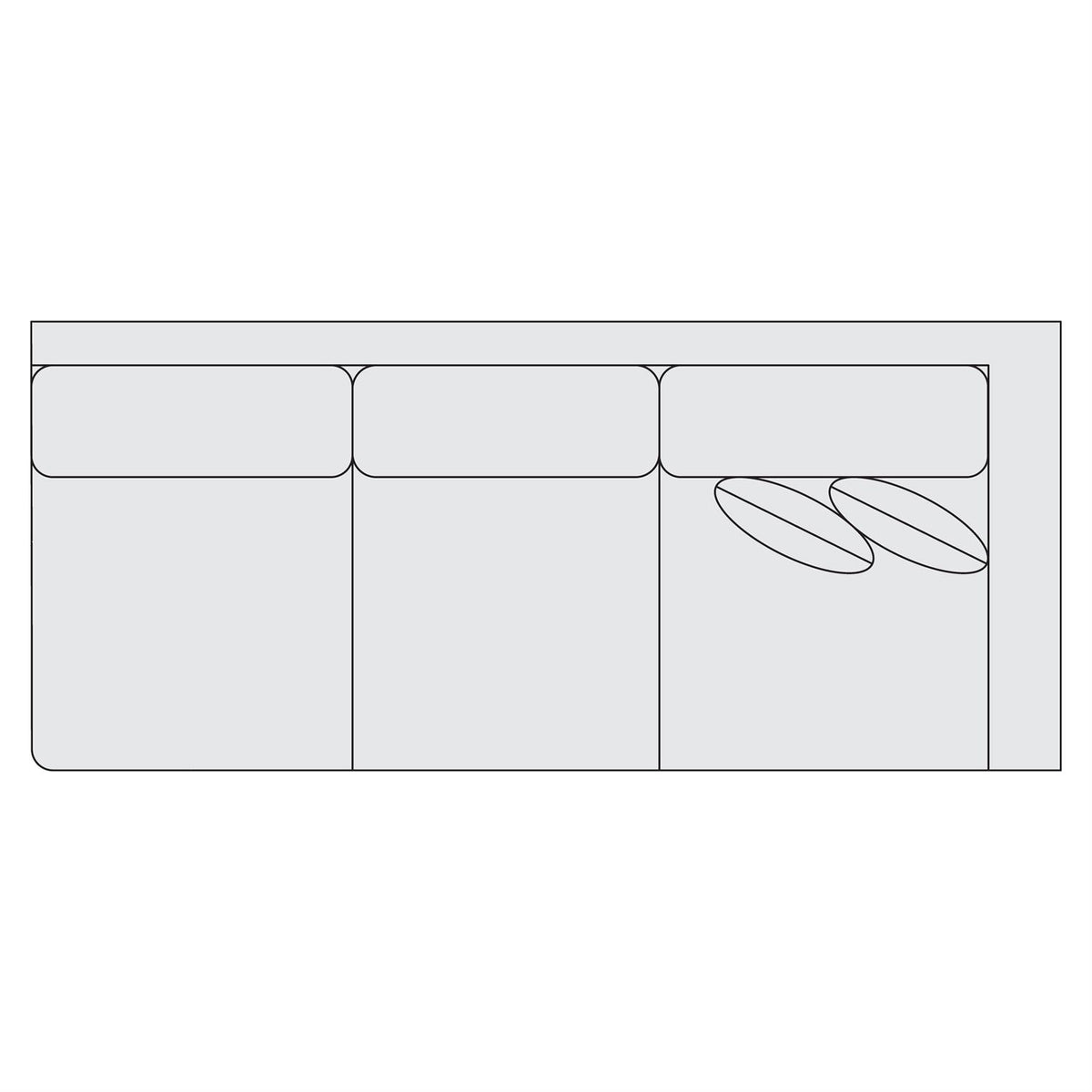 Signature Seating Fabric Right Arm Sofa (S91) by Bernhardt