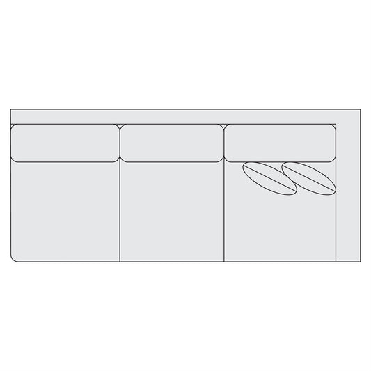 Signature Seating Fabric Right Arm Sofa (S91) by Bernhardt