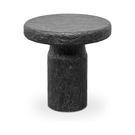 Nia Outdoor Side Table Charcoal by Moe's Home