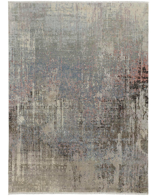 Conley C6007 Charcoal/Blue Rug by Feizy