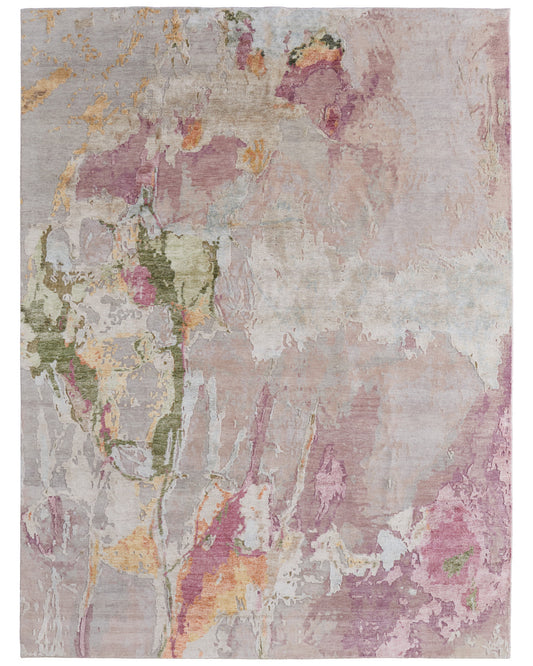 Keeley C6044 Beige/Pink Rug by Feizy