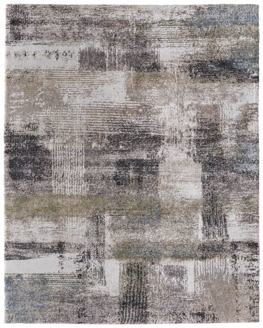 Skyview 39Q9F Ivory/Green Rug by Feizy
