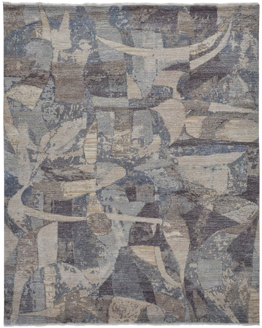Salina 6865F Blue/Gray Rug by Feizy