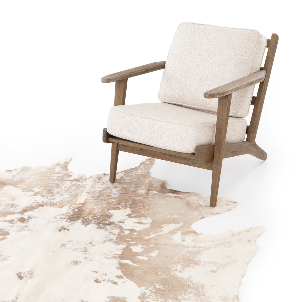 Harland Modern Cowhide Rug by Four Hands
