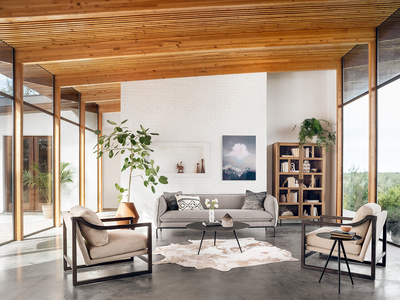 Harland Modern Cowhide Rug by Four Hands