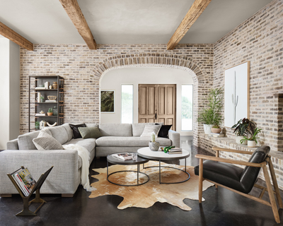 Harland Modern Cowhide Rug by Four Hands