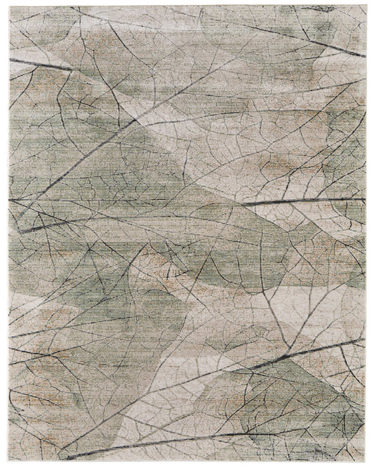 Sonora 39U8F Green/Cream Rug by Feizy