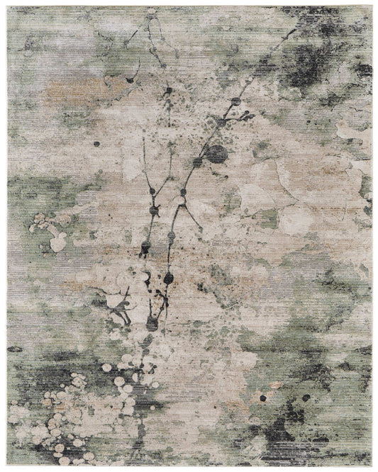 Sonora 39U9F Green/Beige Rug by Feizy