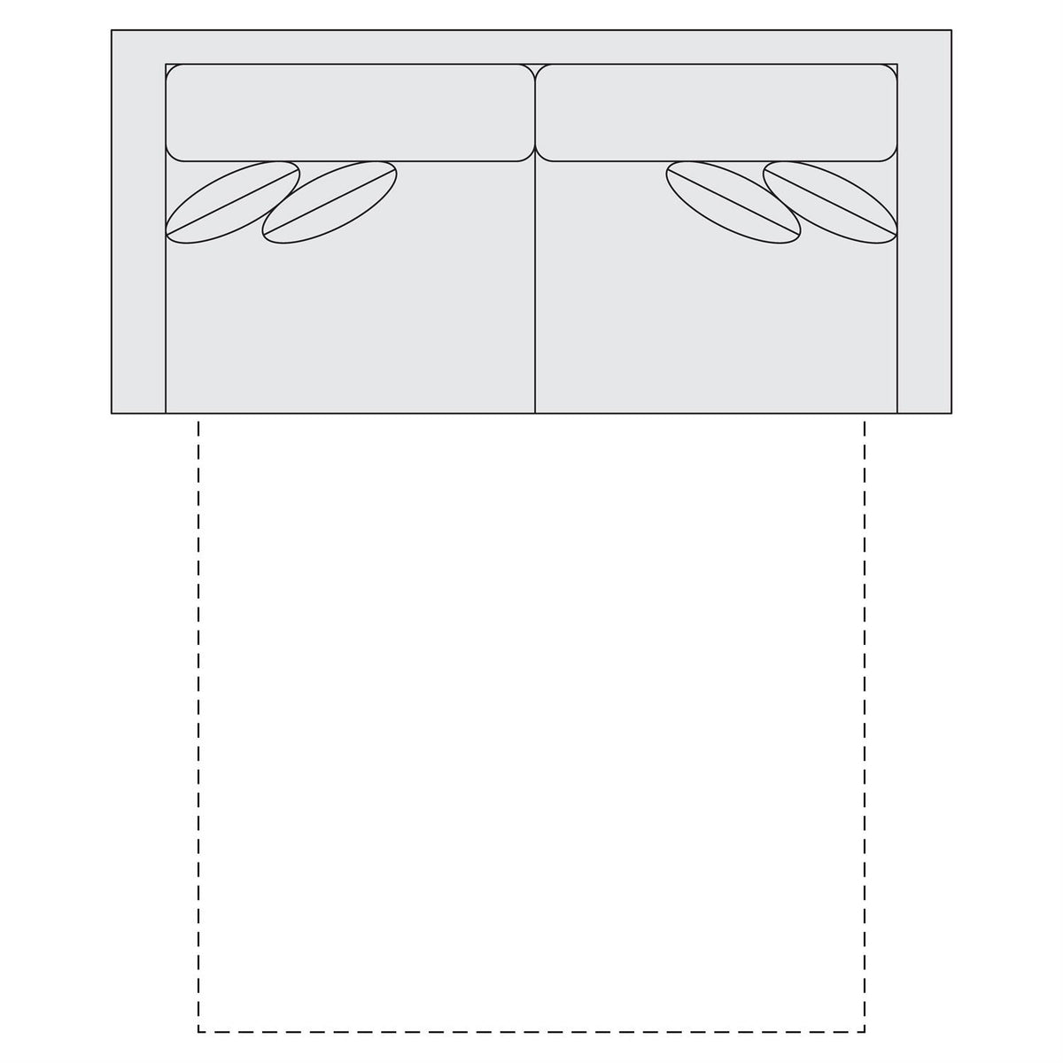 Signature Seating Fabric Sleeper Sofa Queen (SS3) by Bernhardt