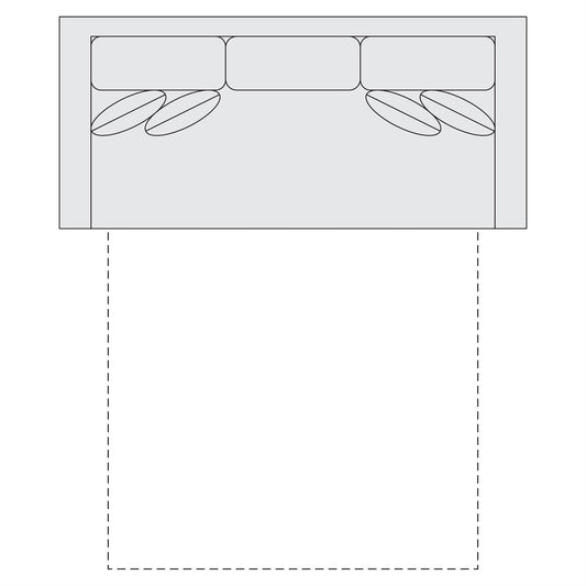 Signature Seating Fabric Sleeper Sofa Queen (SS5) by Bernhardt