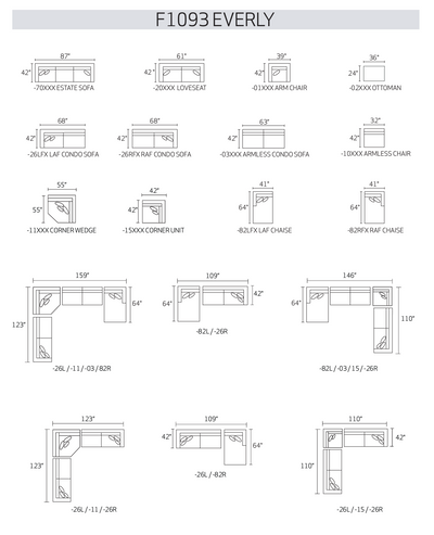 EVERLY RIGHT-ARM SOFA-CHAISE SECTIONAL